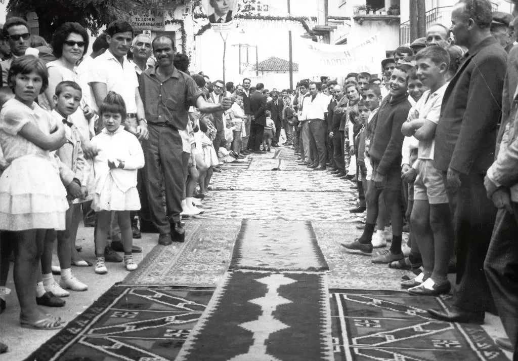 Η πλατεία της Αρναίας, όπου θα μιλούσε ο Ανδρέας
Παπανδρέου